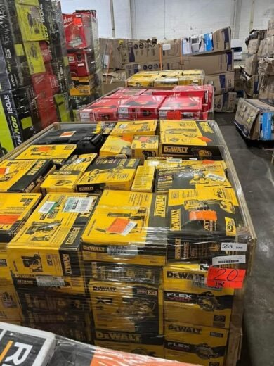 Mixed DeWalt Tools Wholesale Pallet (50units at $1100)